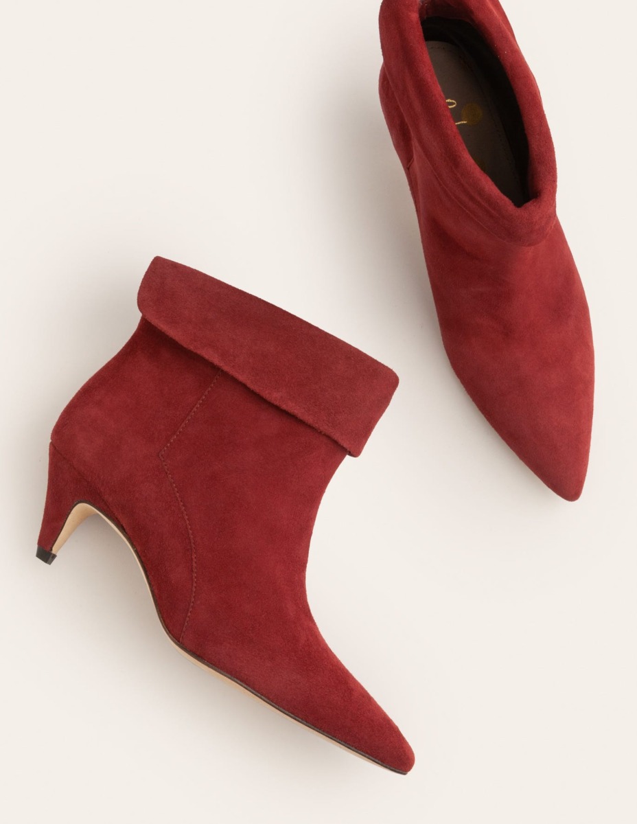 Womens Burgundy Ankle Boots - Boden GOOFASH