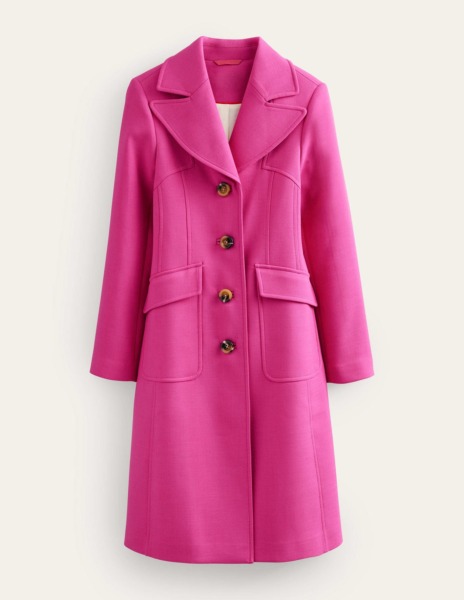 Womens Coat Pink Boden GOOFASH