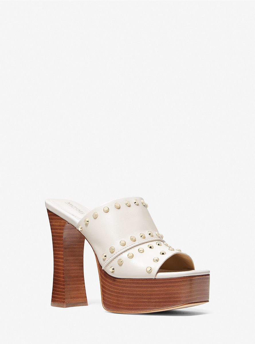 Womens Cream Platform Sandals by Michael Kors GOOFASH