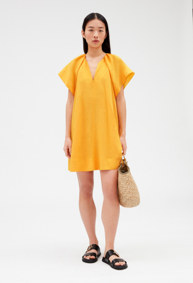 Women's Dress Yellow at Claudie Pierlot GOOFASH