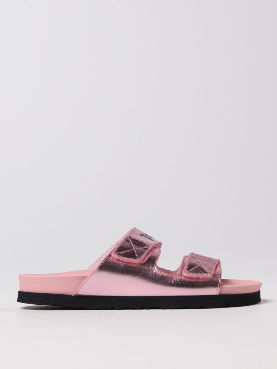 Womens Flat Sandals in Pink at Giglio GOOFASH
