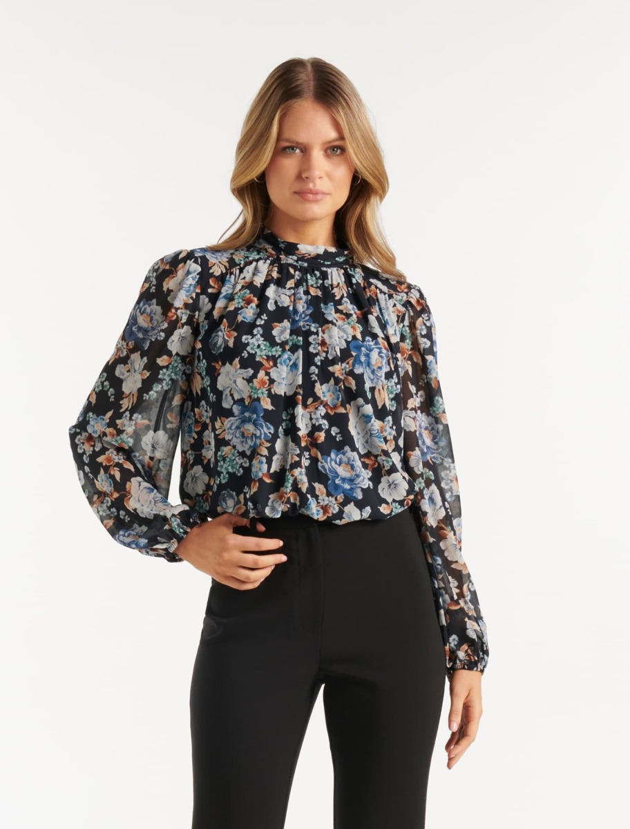 Women's Florals Blouse from Ever New GOOFASH