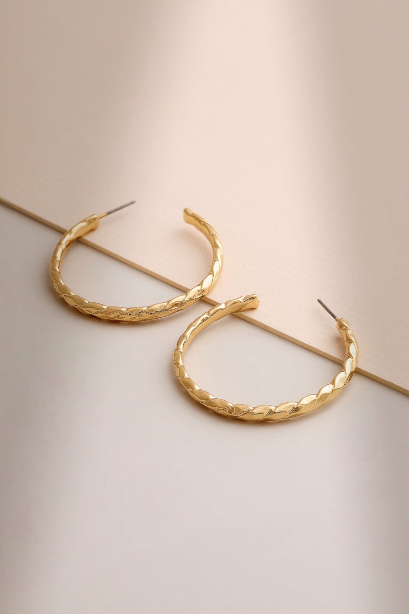 Women's Gold Earrings by Club L London GOOFASH