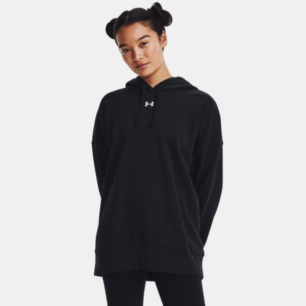 Womens Hoodie Black by Under Armour GOOFASH