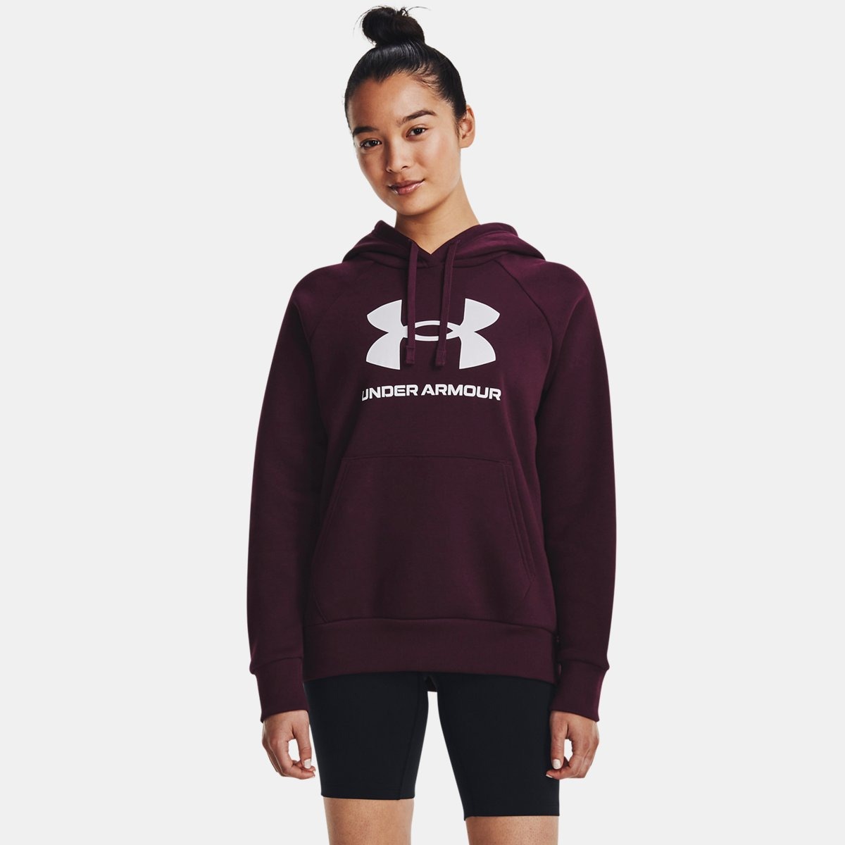 Womens Hoodie Burgundy from Under Armour GOOFASH