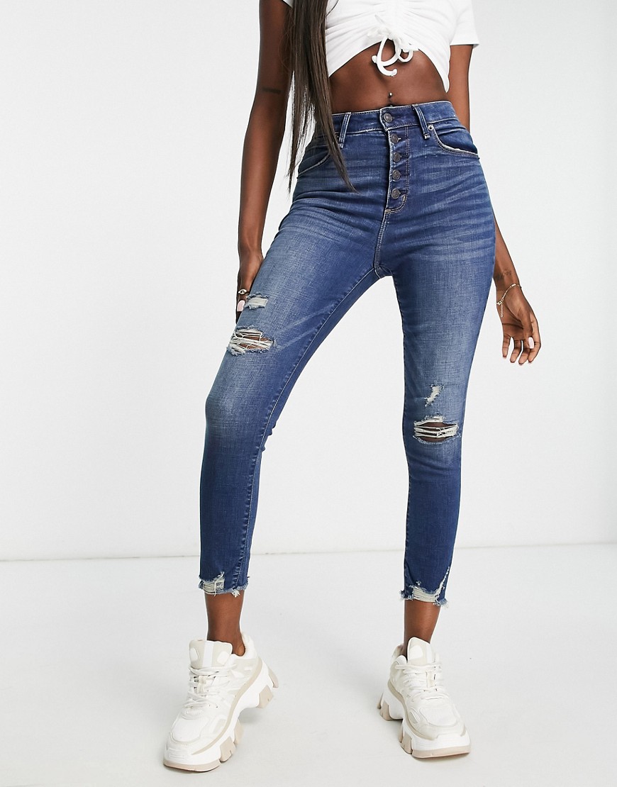Women's Jeans in Blue Abercrombie & Fitch Asos GOOFASH
