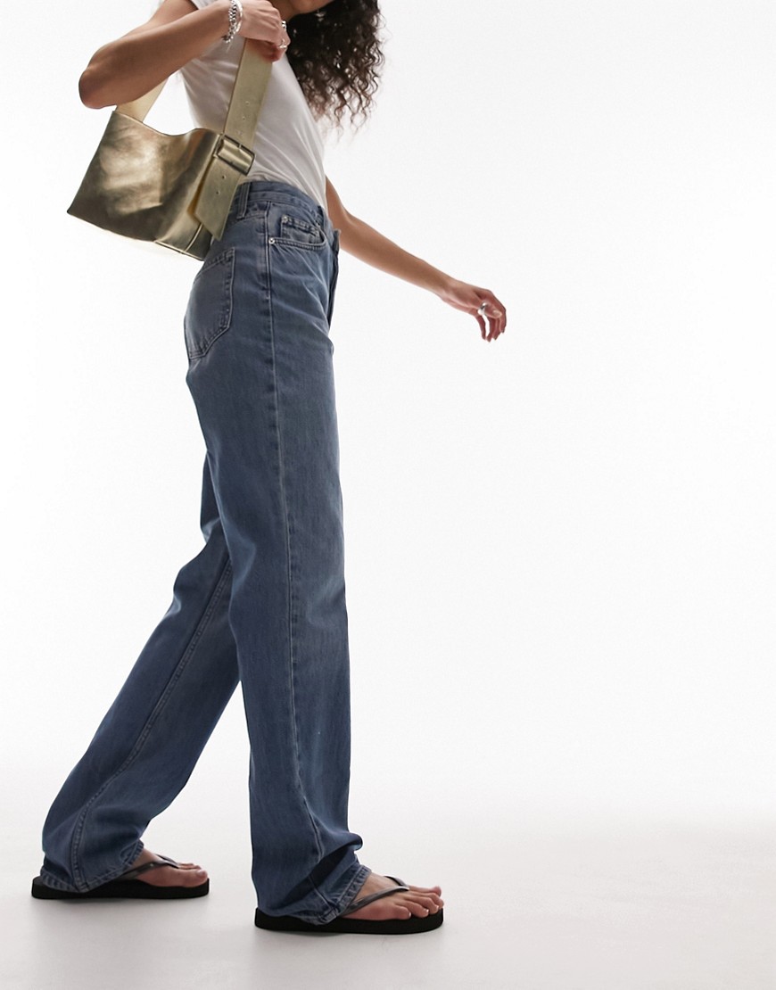 Women's Jeans in Blue Asos - Topshop GOOFASH