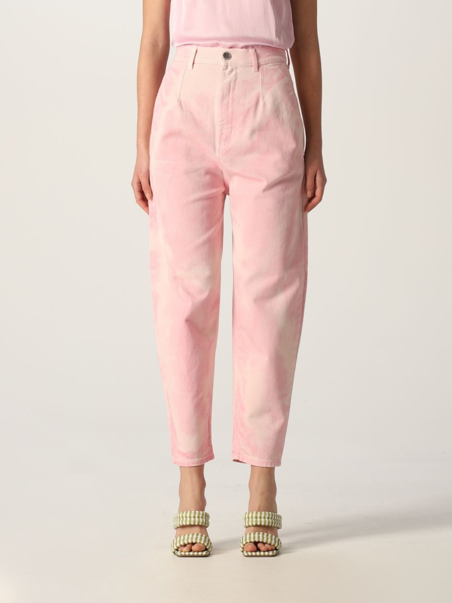 Womens Jeans in Pink Giglio - Twinset GOOFASH