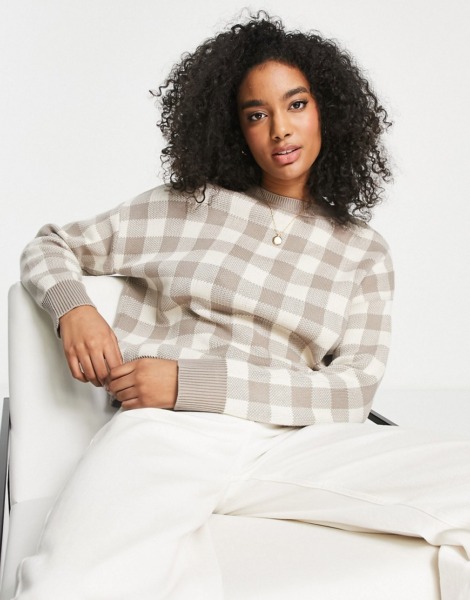 Womens Knitwear in Ivory by Asos GOOFASH