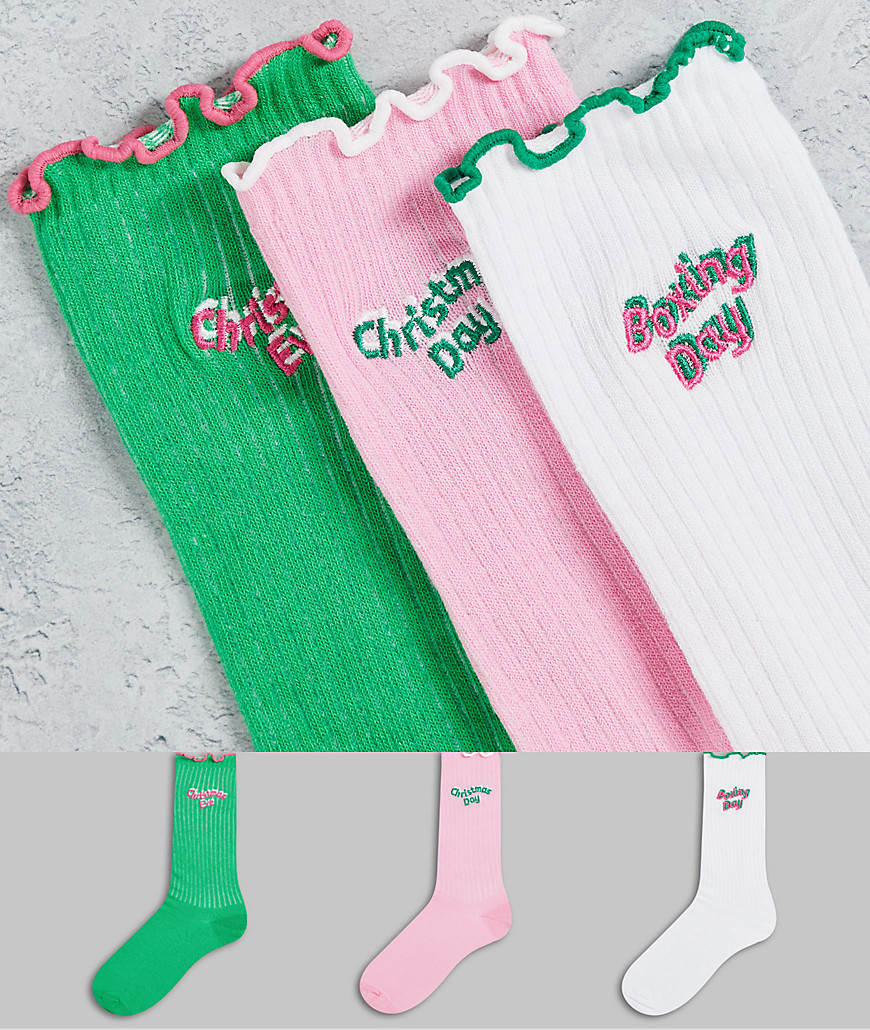 Womens Multicolor Socks from Asos GOOFASH