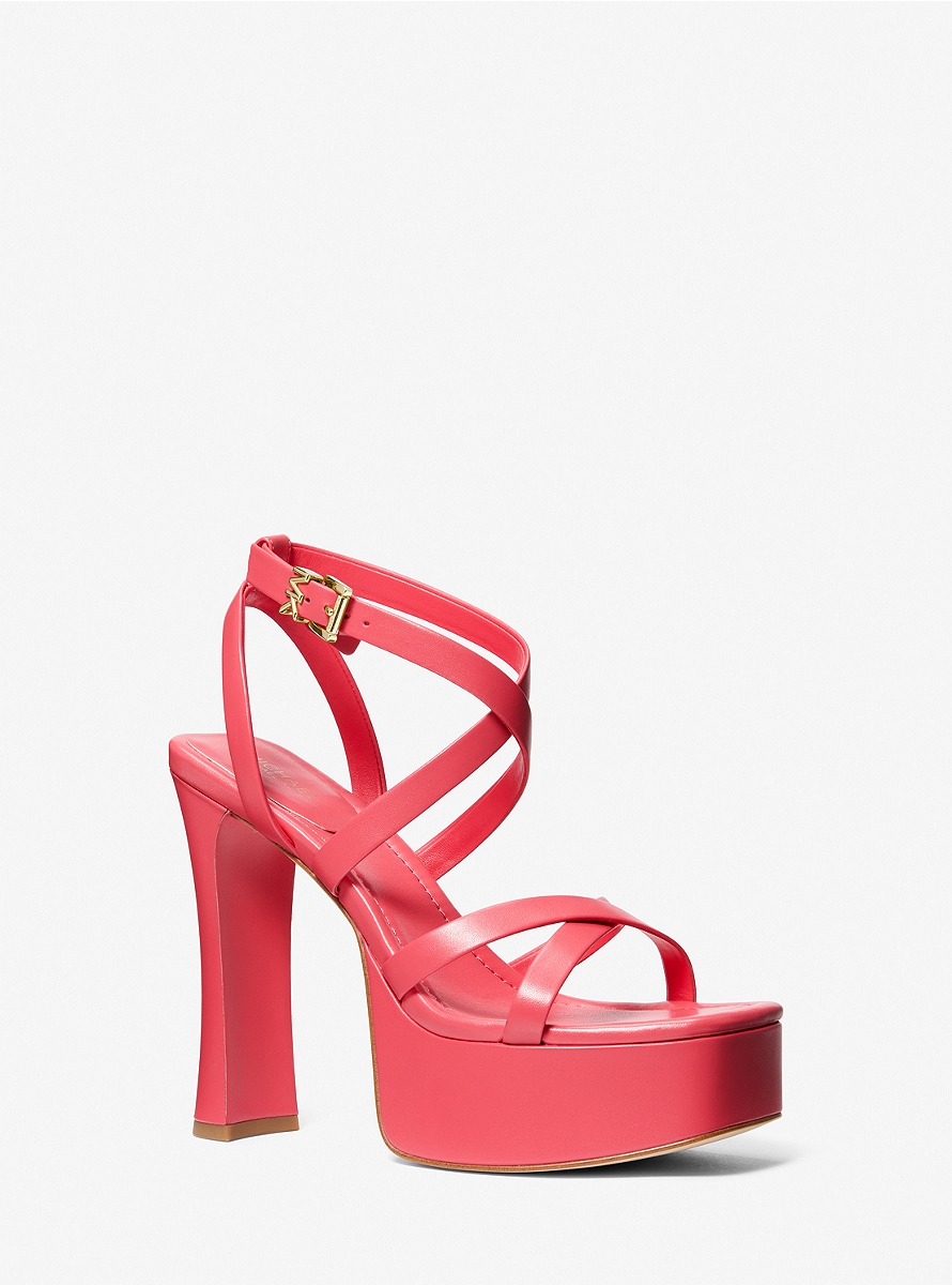 Women's Platform Sandals in Red by Michael Kors GOOFASH