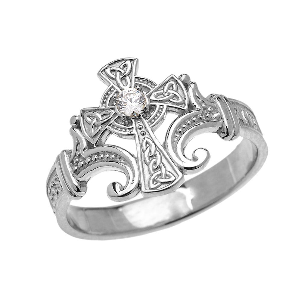 Womens Ring in White - Gold Boutique GOOFASH