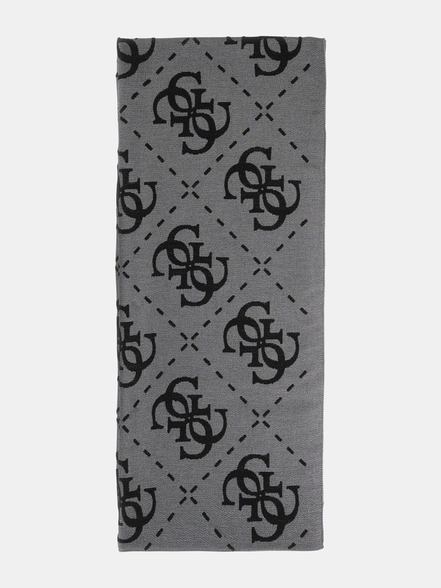 Women's Scarf Black by Guess GOOFASH