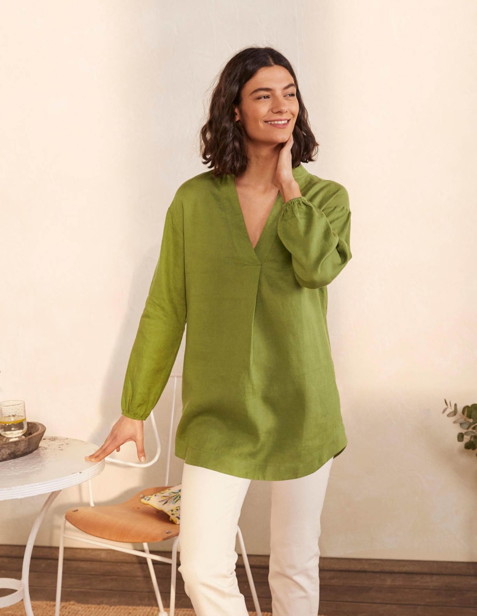 Womens Shirt in Green by Boden GOOFASH