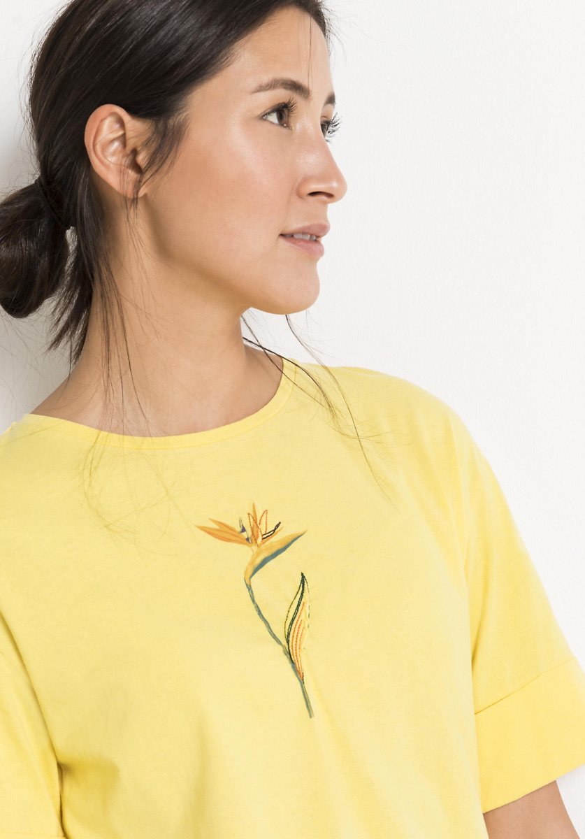 Womens Shirt in Yellow - Hessnatur GOOFASH
