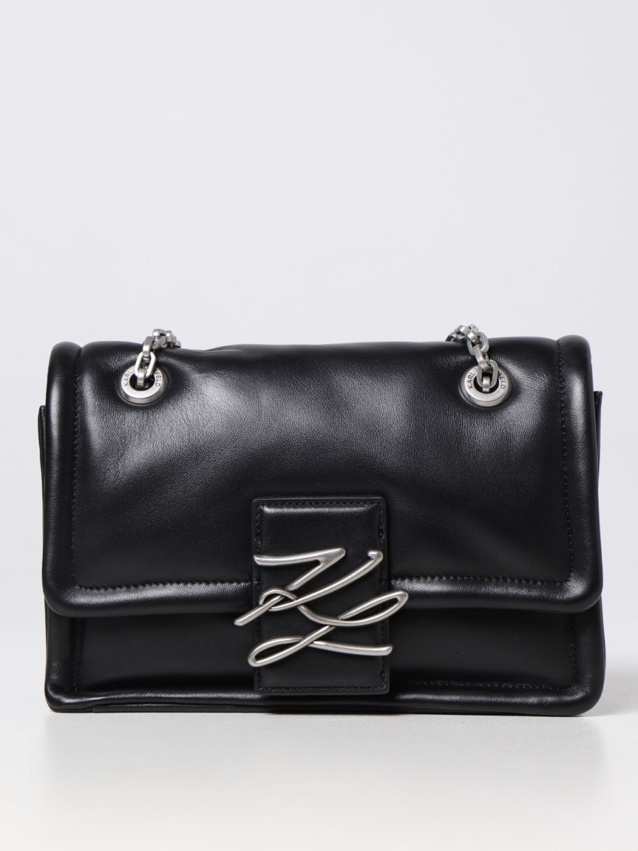 Womens Shoulder Bag in Black Karl Lagerfeld Giglio GOOFASH