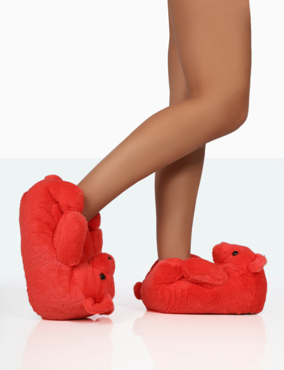Women's Slippers in Red at Public Desire GOOFASH