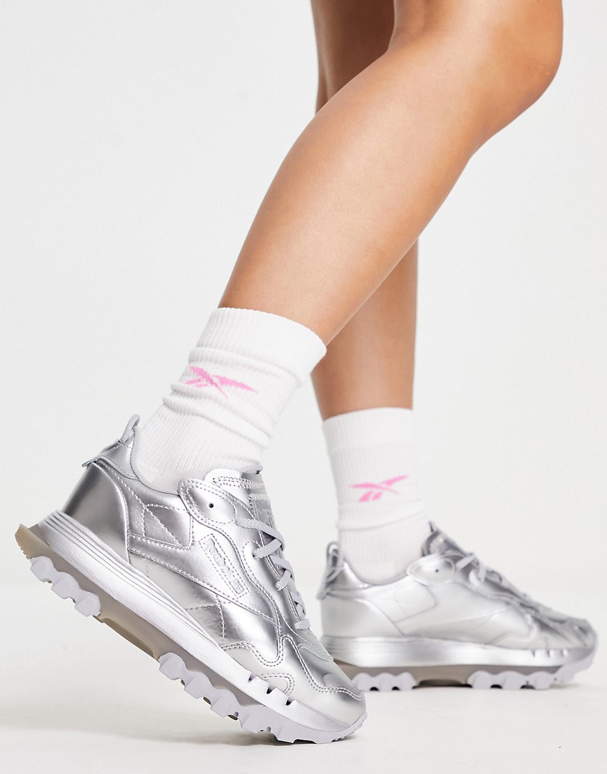 Women's Sneakers - Silver - Asos - Reebok GOOFASH