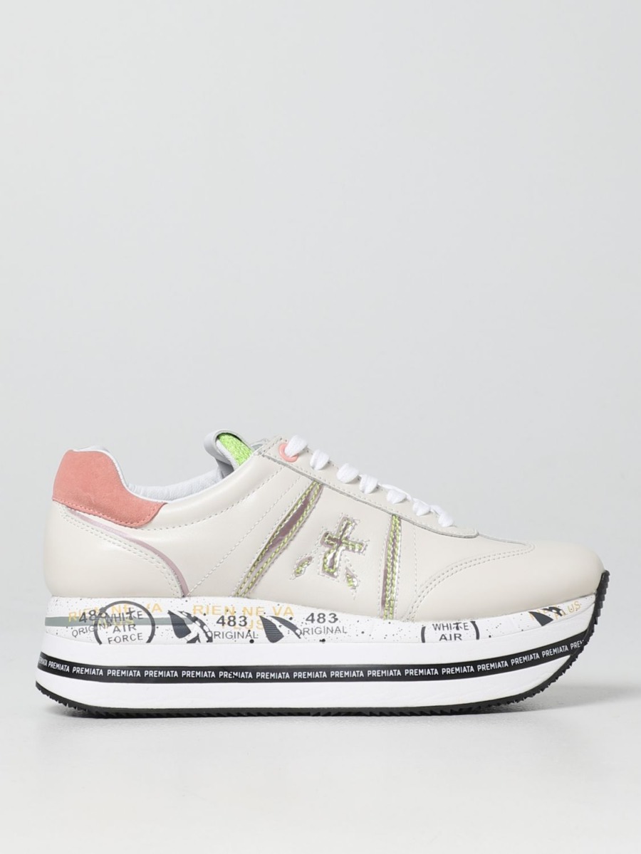 Womens Sneakers in Cream by Giglio GOOFASH