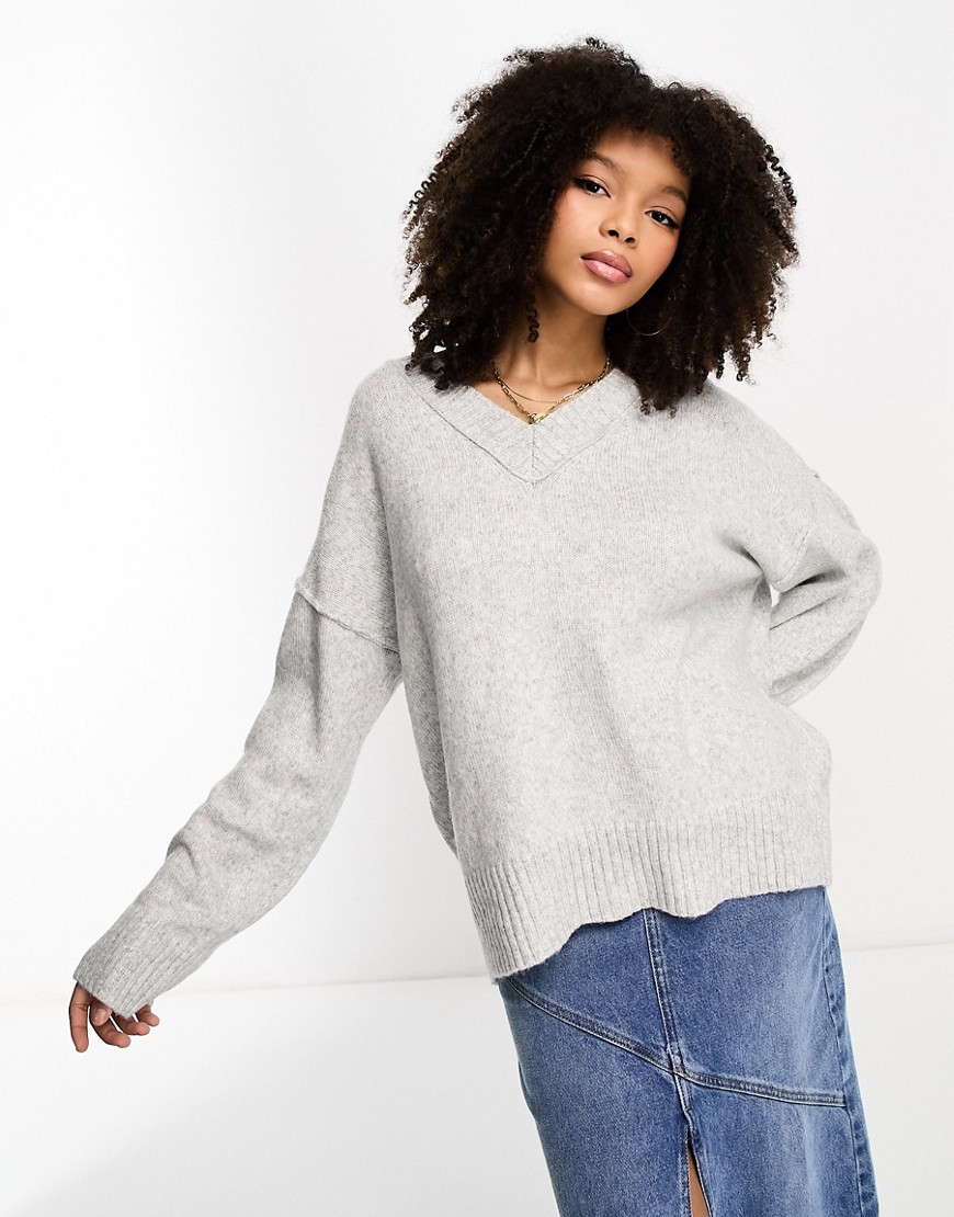 Women's Sweater Grey Asos GOOFASH