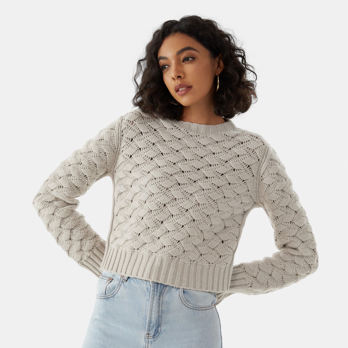Women's Sweater Grey Vivaia GOOFASH