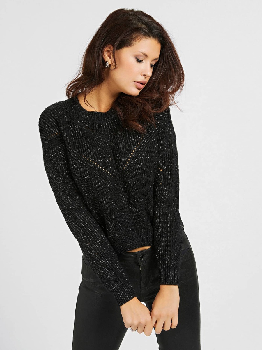 Womens Sweater in Black Guess GOOFASH
