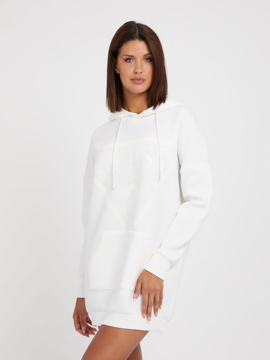 Womens Sweatshirt - White - Guess GOOFASH