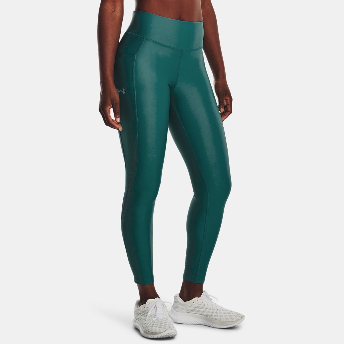 Womens Tights Green by Under Armour GOOFASH