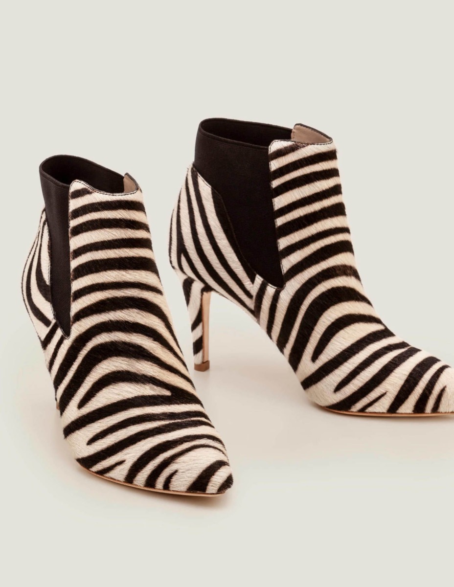 Women's Zebra Ankle Boots Boden GOOFASH