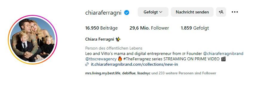 Chiara Ferragni Profile