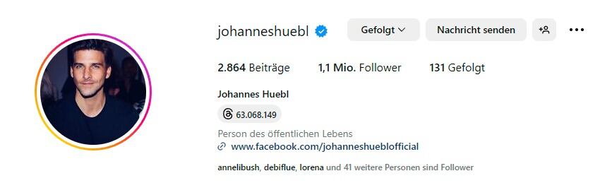 Johannes Huebl Profile