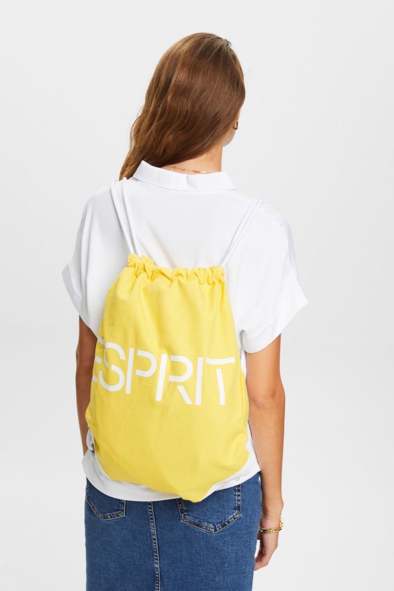 Backpack in Yellow - Esprit Woman GOOFASH