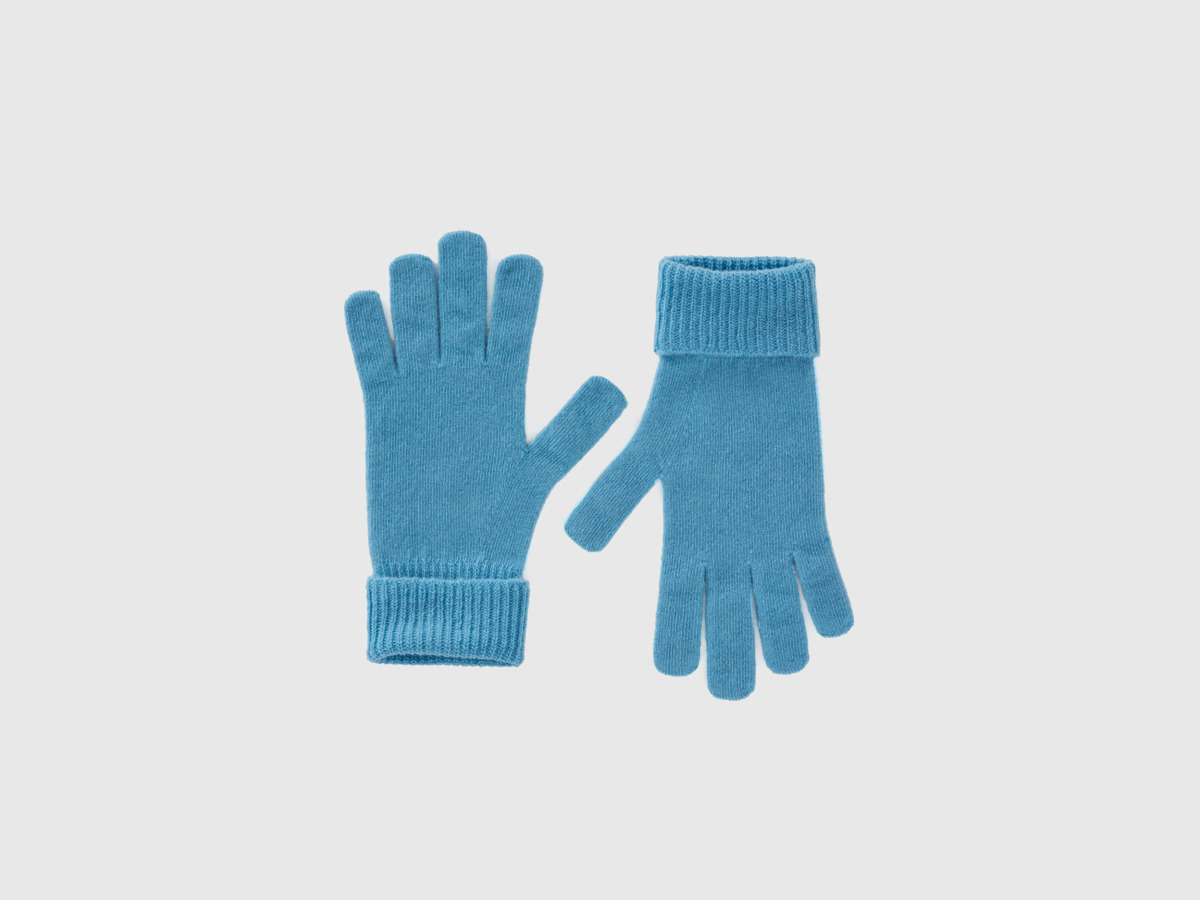 Benetton - Blue Gloves United Colors of Benetton Ladies GOOFASH