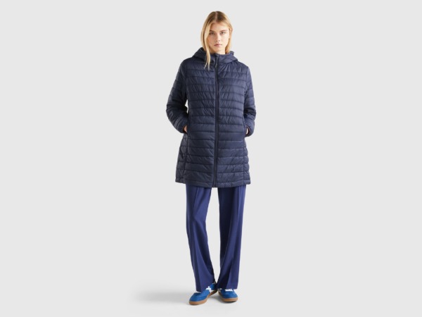 Benetton Down Jacket Blue for Woman from United Colors of Benetton GOOFASH