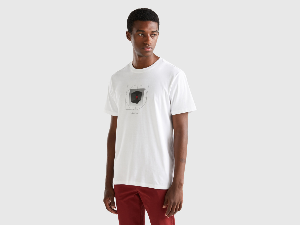 Benetton Gent T-Shirt White from United Colors of Benetton GOOFASH