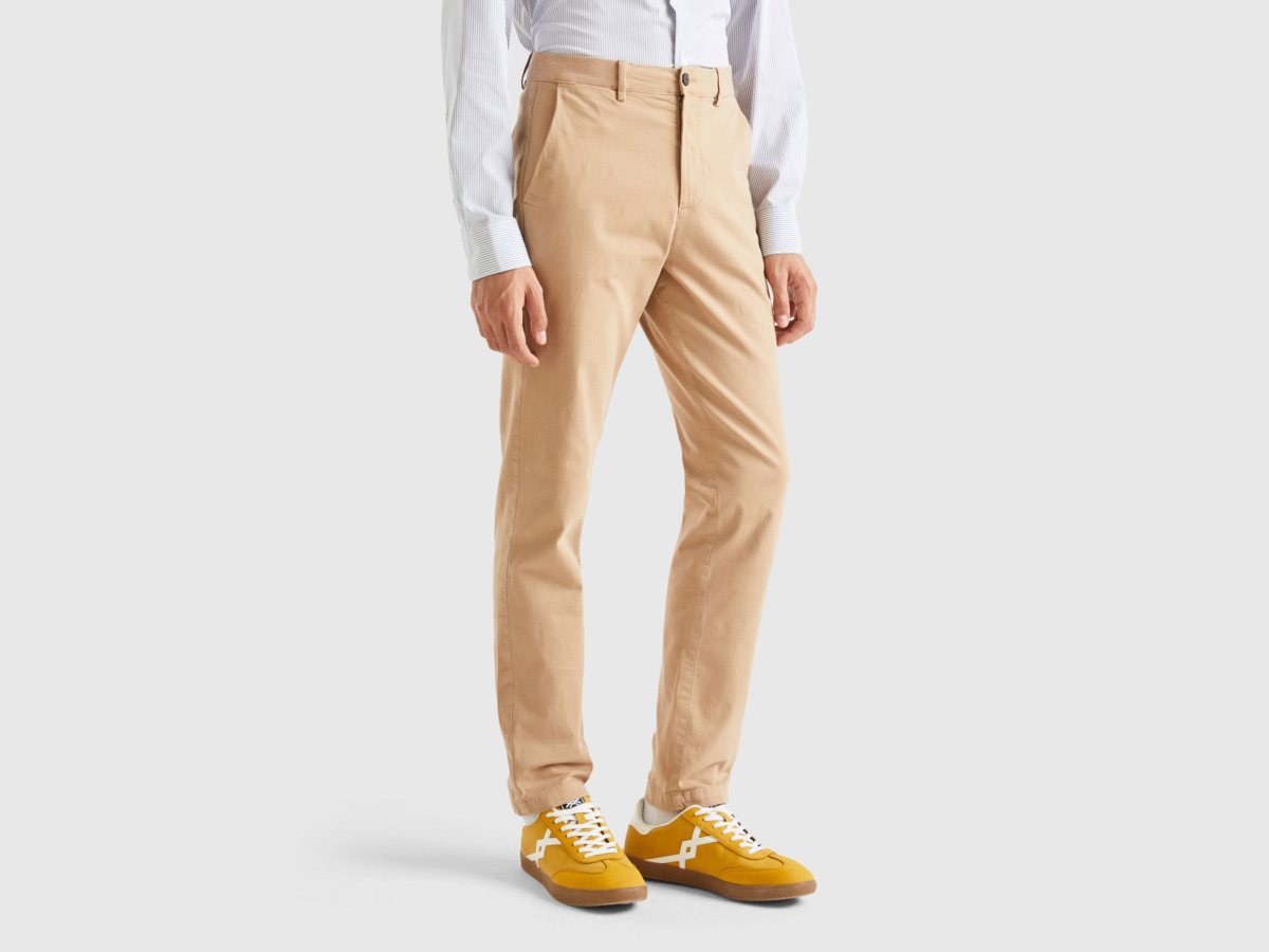 Benetton - Gents Beige Chino Pants from United Colors of Benetton GOOFASH