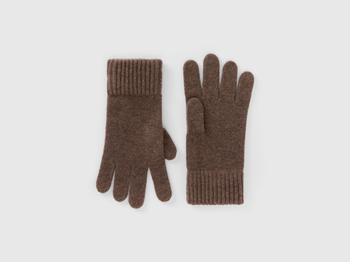 Benetton - Gents Brown Gloves GOOFASH