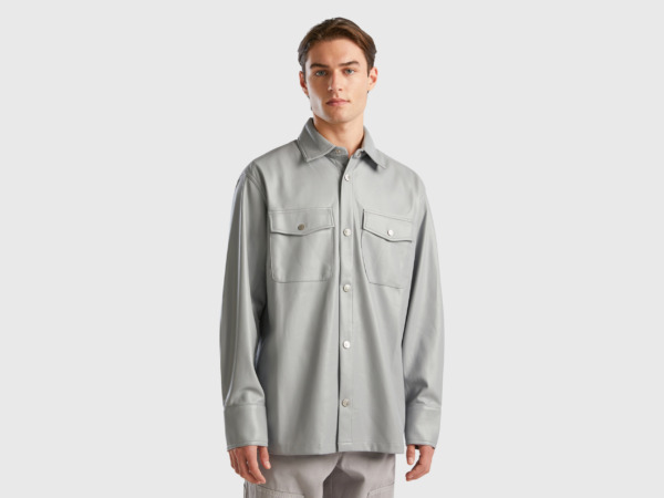 Benetton - Gents Shirt Grey by United Colors of Benetton GOOFASH
