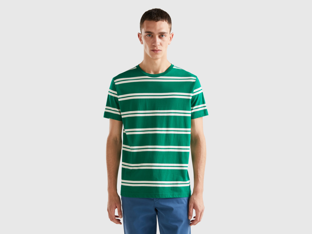 Benetton Gents T-Shirt Green from United Colors of Benetton GOOFASH