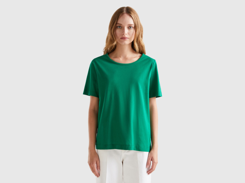 Benetton - Ladies T-Shirt Green - United Colors of Benetton GOOFASH
