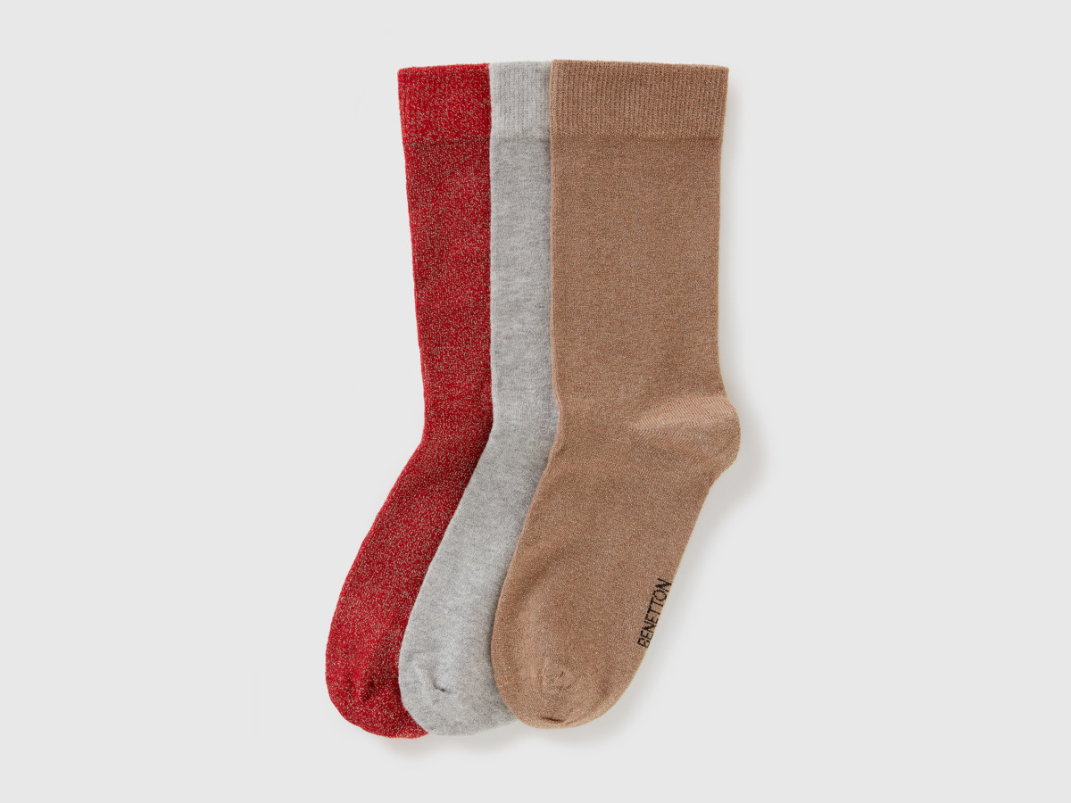 Benetton - Lady Multicolor Socks from United Colors of Benetton GOOFASH