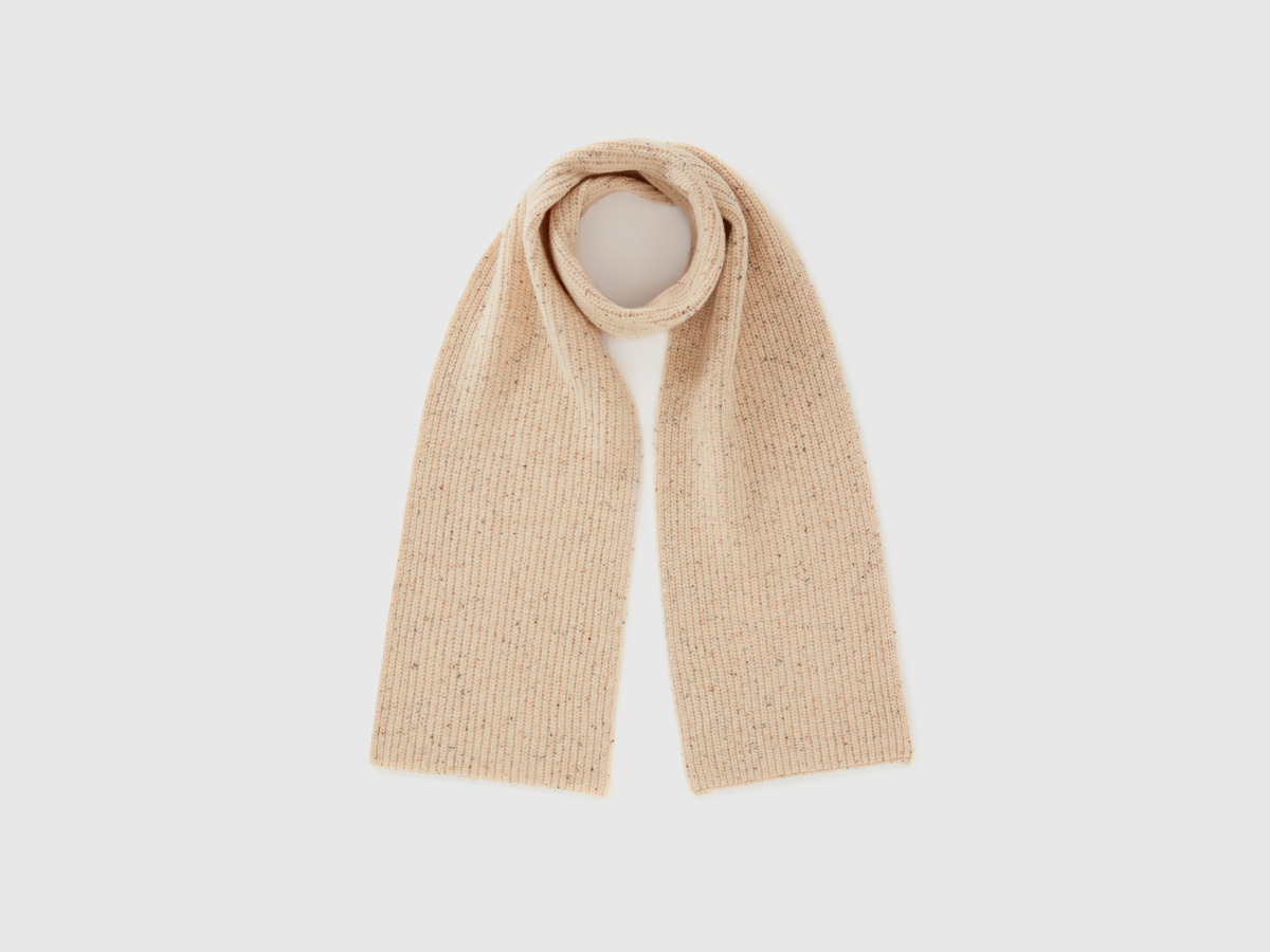 Benetton - Man Scarf Beige from United Colors of Benetton GOOFASH