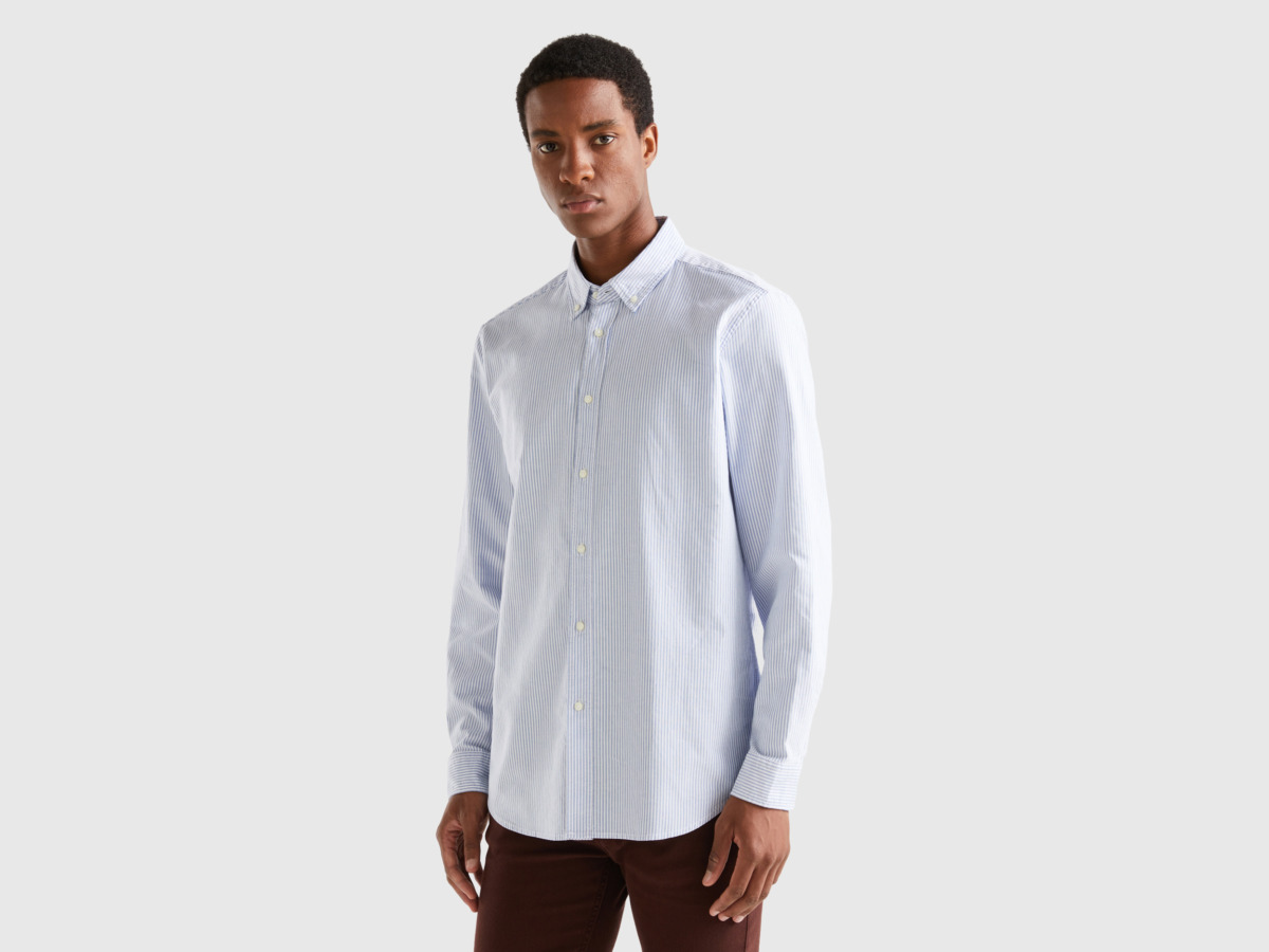 Benetton - Mens Shirt White from United Colors of Benetton GOOFASH