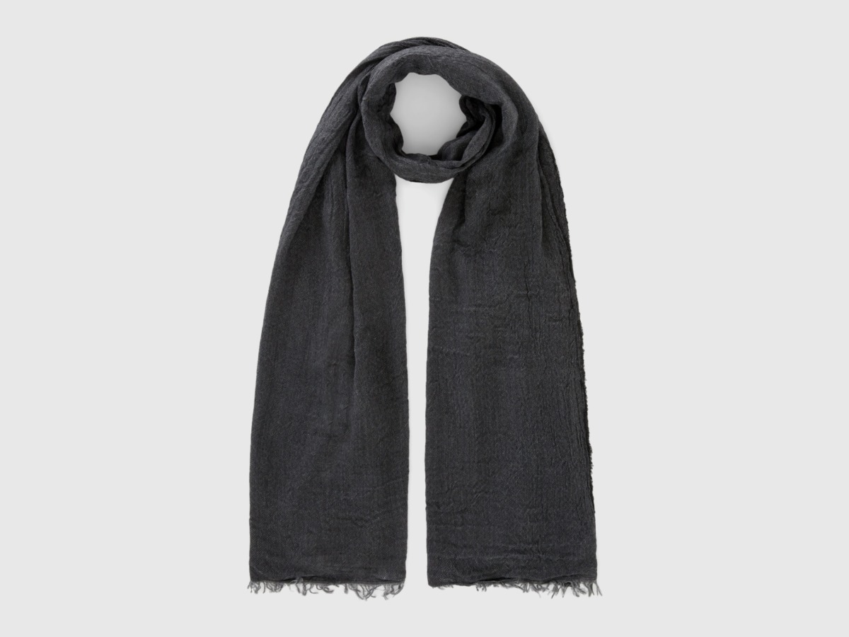 Benetton - Scarf in Black for Women by United Colors of Benetton GOOFASH