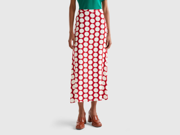 Benetton - Skirt in Red for Women by United Colors of Benetton GOOFASH