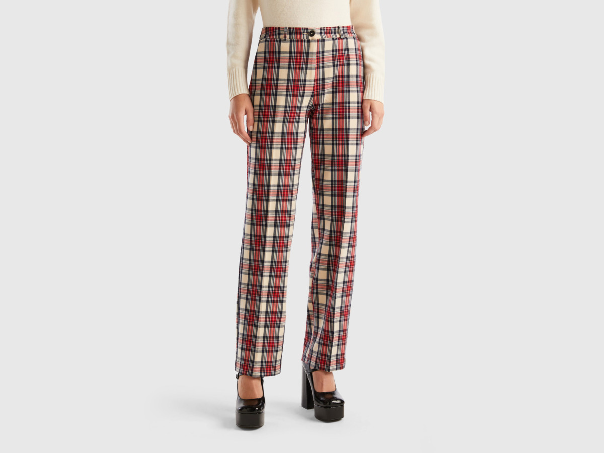 Benetton - Woman Trousers in Multicolor United Colors of Benetton GOOFASH