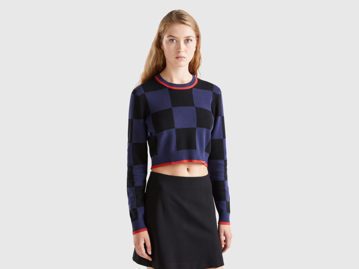 Benetton Womens Sweater Blue from United Colors of Benetton GOOFASH