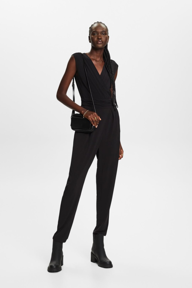 Black Ladies Jumpsuit - Esprit GOOFASH
