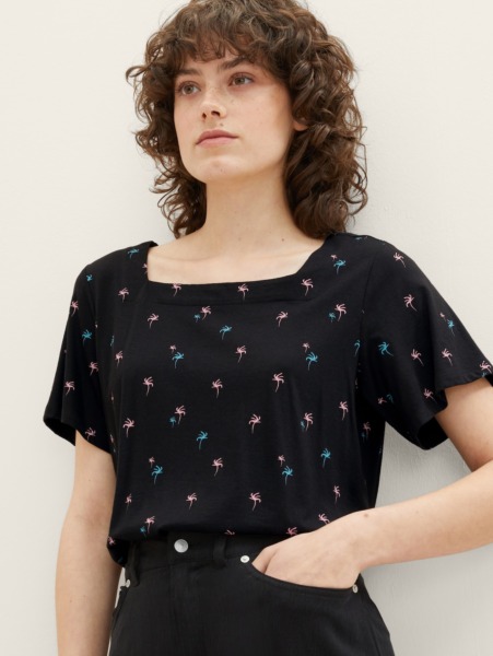 Black T-Shirt for Woman at Tom Tailor GOOFASH