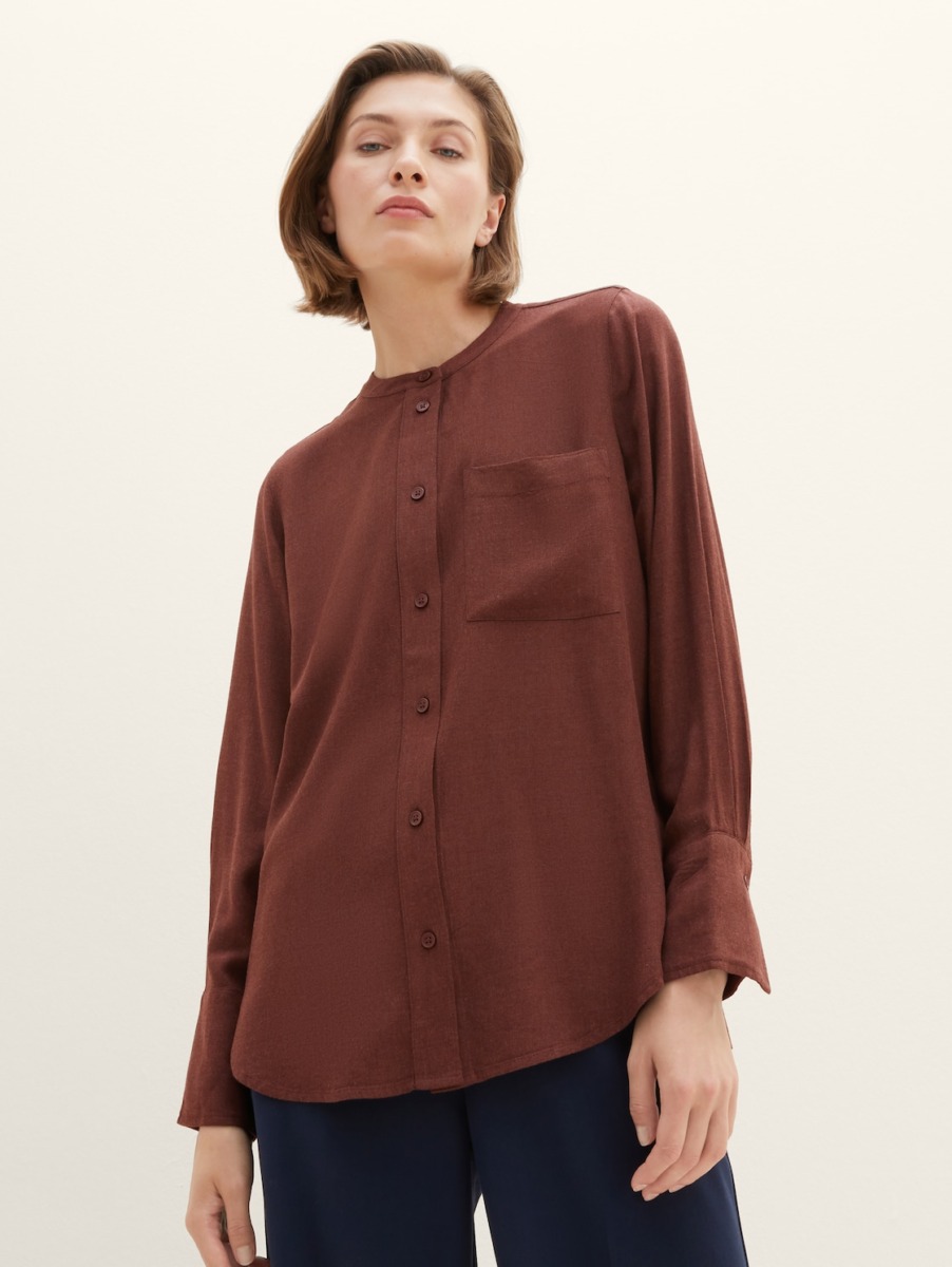 Blouse Brown for Women from Tom Tailor GOOFASH